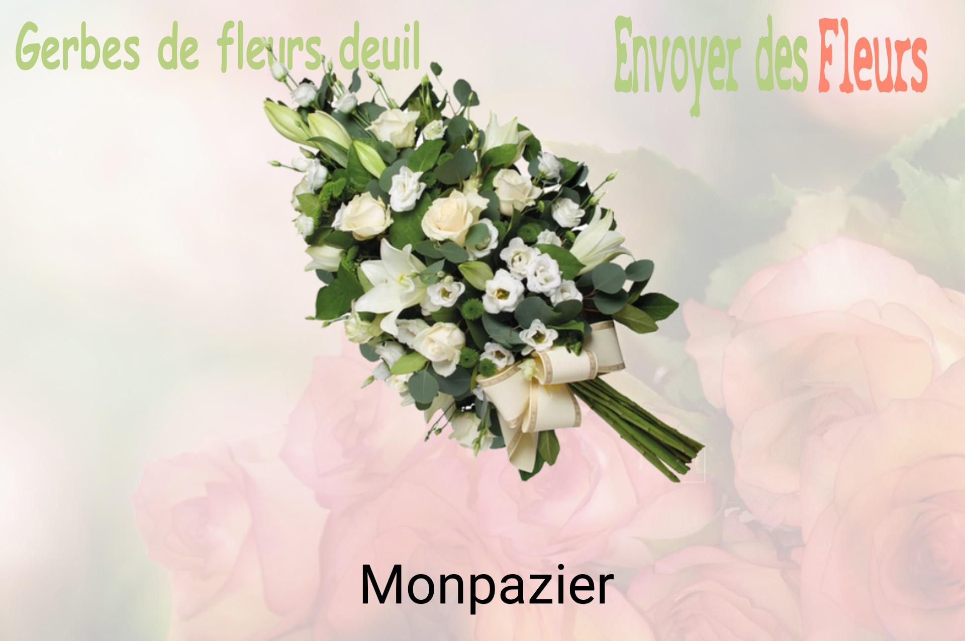 Gerbe de fleurs de deuil livrée à Monpazier